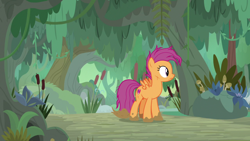 Size: 1920x1080 | Tagged: safe, screencap, character:scootaloo, species:pegasus, species:pony, episode:growing up is hard to do, g4, my little pony: friendship is magic, female, mare, mud, older, older scootaloo, solo