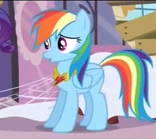 Size: 304x271 | Tagged: safe, screencap, character:rainbow dash, character:rarity, episode:magical mystery cure, g4, my little pony: friendship is magic, animated, dancing, element of loyalty, loop, singing, slide