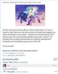 Size: 640x824 | Tagged: safe, screencap, equestria daily, discussion, text