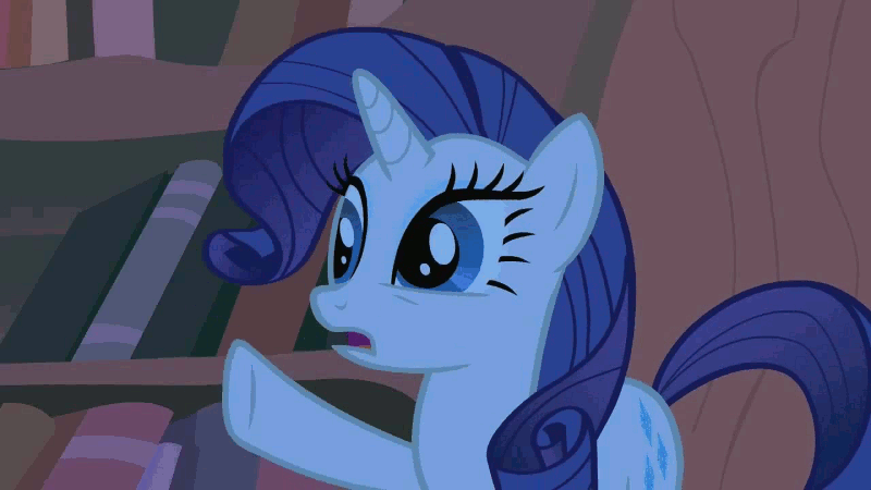 Size: 800x450 | Tagged: safe, screencap, character:rarity, animated, out of context, solo