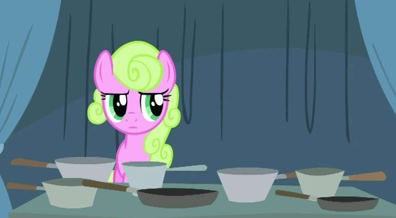 Size: 805x444 | Tagged: safe, screencap, character:daisy, episode:family appreciation day, g4, my little pony: friendship is magic, animated, pans, pots, saucepan