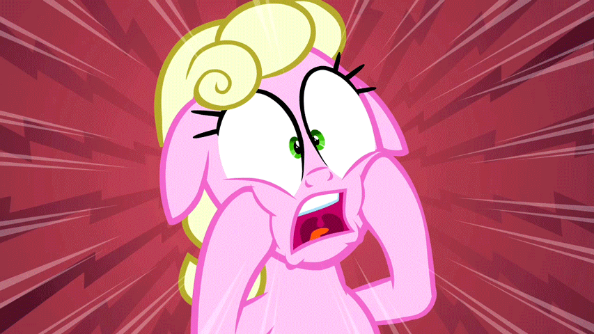 Size: 853x480 | Tagged: safe, screencap, character:millie, species:pony, episode:the mysterious mare do well, g4, my little pony: friendship is magic, animated, background pony, female, mare, reaction image