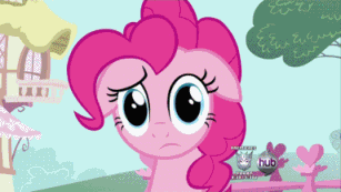 Size: 307x173 | Tagged: safe, screencap, character:cranky doodle donkey, character:pinkie pie, species:donkey, species:earth pony, species:pony, episode:a friend in deed, g4, my little pony: friendship is magic, animated, check, felt, female, gif, hub logo, male, mare, uncheck, yo dawg
