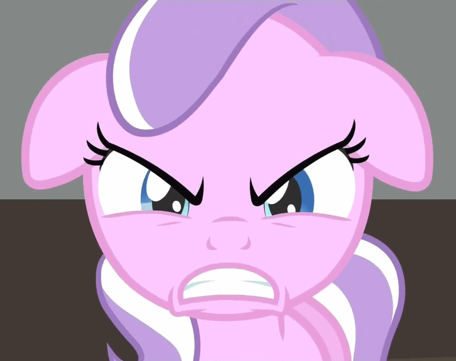 Size: 908x720 | Tagged: safe, screencap, character:diamond tiara, episode:ponyville confidential, g4, my little pony: friendship is magic, animated, cropped, floppy ears, looking at you, rage, solo