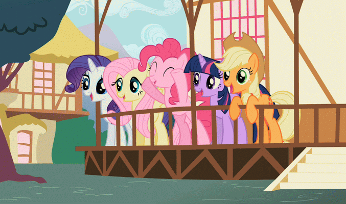 Size: 677x400 | Tagged: safe, screencap, character:applejack, character:fluttershy, character:pinkie pie, character:rainbow dash, character:rarity, character:twilight sparkle, episode:may the best pet win, g4, my little pony: friendship is magic, animated, blowing, coach, rainbow dashs coaching whistle, whistle, whistle necklace, whistling
