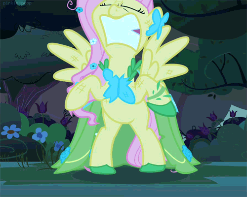 Size: 500x400 | Tagged: safe, screencap, character:fluttershy, episode:the best night ever, g4, my little pony: friendship is magic, angry, animated, flutterrage, stomping, tantrum