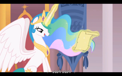 Size: 1024x640 | Tagged: safe, screencap, character:princess celestia, princess molestia, episode:the super speedy cider squeezy 6000, g4, my little pony: friendship is magic, family guy, giggity, intro, opening, youtube caption