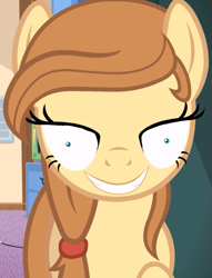 Size: 663x869 | Tagged: safe, screencap, oc, oc only, oc:cream heart, species:earth pony, species:pony, creepy, creepy smile, derp, faec, female, looking at you, mare, rapeface, smiling, solo, teeth