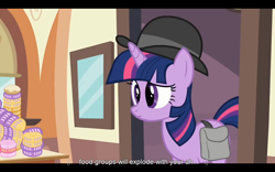 Size: 1024x640 | Tagged: safe, screencap, character:twilight sparkle, episode:mmmystery on the friendship express, g4, my little pony: friendship is magic, youtube caption