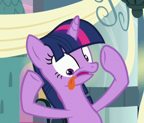 Size: 494x423 | Tagged: safe, screencap, character:twilight sparkle, episode:a canterlot wedding, g4, my little pony: friendship is magic, animated, cropped, loop, solo, tongue out