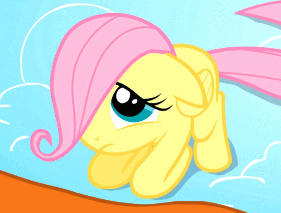 Size: 555x420 | Tagged: safe, screencap, character:fluttershy, episode:the cutie mark chronicles, g4, my little pony: friendship is magic, animated, blinking, cropped, cute, female, filly, filly fluttershy, hair over one eye, loop, sad, sadorable, shivering, shyabetes, solo, younger