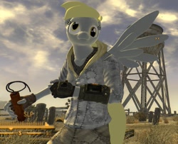 Size: 797x646 | Tagged: safe, screencap, character:derpy hooves, species:human, dynamite, fallout, fallout: new vegas, game, humanized, mod