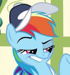 Size: 813x863 | Tagged: safe, screencap, character:rainbow dash, episode:flight to the finish, g4, my little pony: friendship is magic, solo