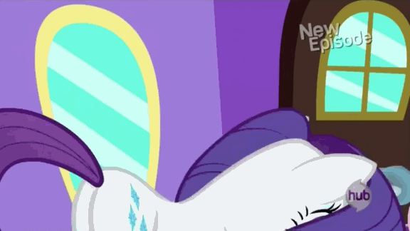 Size: 576x324 | Tagged: safe, screencap, character:rarity, episode:rarity takes manehattan, g4, my little pony: friendship is magic, :o, animated, briefcase, cute, friendship express, grin, hub logo, hubble, levitation, luggage, magic, plot, smiling, solo, squee, telekinesis, the hub, ticket, tickets, train