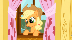 Size: 1366x768 | Tagged: safe, screencap, character:applejack, episode:the show stoppers, g4, my little pony: friendship is magic, solo