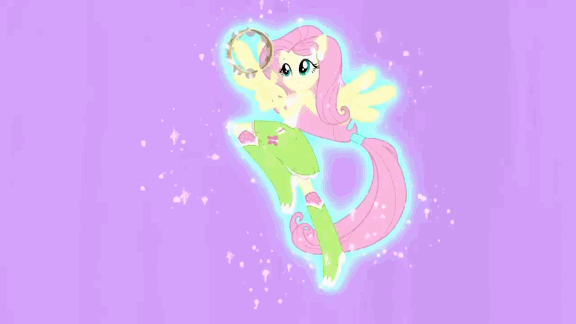 Size: 576x324 | Tagged: safe, screencap, character:fluttershy, character:rarity, episode:hamstocalypse now, equestria girls:rainbow rocks, g4, my little pony:equestria girls, animated, backpack, boots, bracelet, clothing, flying, hamster, high heel boots, jewelry, musical instrument, ponied up, ponytail, skirt, socks, sparkles, tambourine