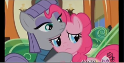 Size: 704x364 | Tagged: safe, screencap, character:maud pie, character:pinkie pie, episode:maud pie, g4, my little pony: friendship is magic, hub logo