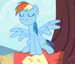 Size: 720x620 | Tagged: safe, screencap, character:rainbow dash, episode:testing testing 1-2-3, g4, my little pony: friendship is magic, behaving like a cat, catdash