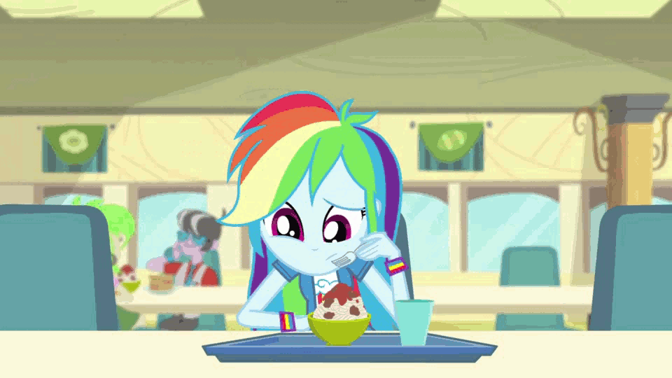 Size: 960x540 | Tagged: safe, screencap, character:cherry crash, character:pinkie pie, character:rainbow dash, character:ringo, episode:pinkie on the one, equestria girls:rainbow rocks, g4, my little pony:equestria girls, animated, background human, cherry crash, cute, dashabetes, diapinkes, drumming, eyes closed, frown, glare, ringo, sad, sitting, smiling, wide eyes