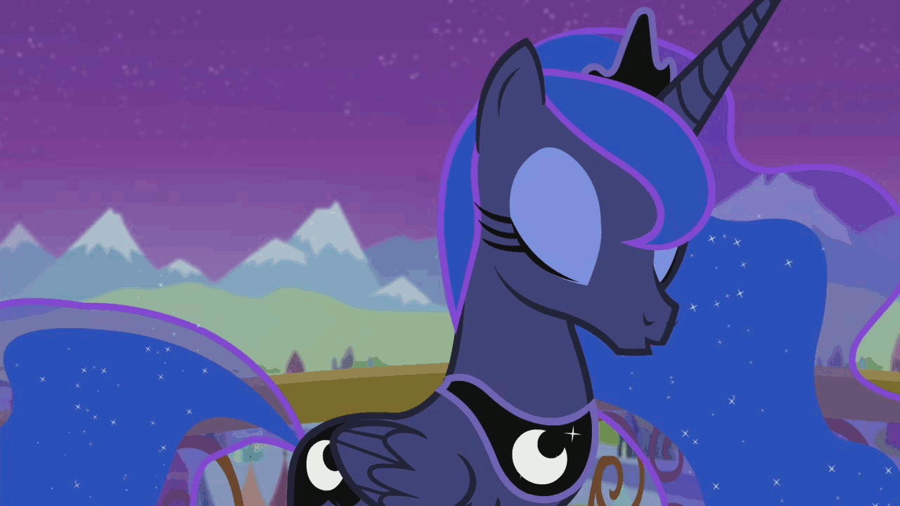 Size: 1280x720 | Tagged: safe, screencap, character:princess luna, episode:twilight's kingdom, g4, my little pony: friendship is magic, animated, balcony, crystal empire, crystal palace, singing, solo, you'll play your part