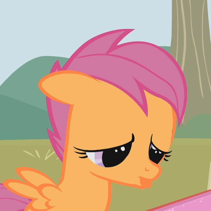 Size: 720x720 | Tagged: safe, screencap, character:scootaloo, character:sweetie belle, species:pegasus, species:pony, episode:the show stoppers, g4, my little pony: friendship is magic, animated, tongue out