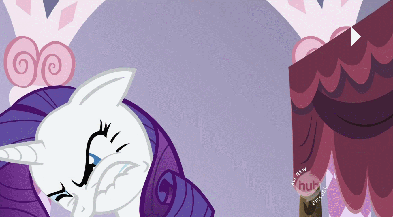 Size: 1363x753 | Tagged: safe, screencap, character:rarity, character:sweetie belle, episode:sisterhooves social, g4, my little pony: friendship is magic, animated, faec, gritted teeth, reaction image, scrunchy face