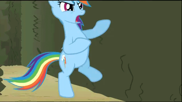 Size: 640x360 | Tagged: safe, screencap, character:rainbow dash, episode:the return of harmony, g4, my little pony: friendship is magic, animated, punch