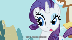Size: 640x355 | Tagged: safe, screencap, character:rarity, youtube caption