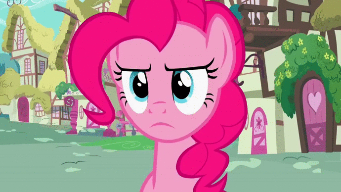 Size: 690x388 | Tagged: safe, screencap, character:pinkie pie, episode:a friend in deed, g4, my little pony: friendship is magic, animated, check, felt, reaction image