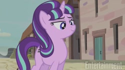 Size: 607x342 | Tagged: safe, screencap, character:starlight glimmer, episode:the cutie map, g4, my little pony: friendship is magic, equal cutie mark, lidded eyes, s5 starlight, smiling, solo