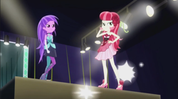 Size: 851x476 | Tagged: safe, screencap, character:amethyst star, character:roseluck, character:sparkler, episode:life is a runway, g4, my little pony:equestria girls