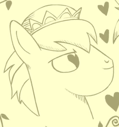 Size: 325x347 | Tagged: safe, screencap, species:pony, episode:hearts and hooves day, g4, my little pony: friendship is magic, cropped, crown, illustration, jewelry, male, prince blue dream (g4), regalia, solo, stallion