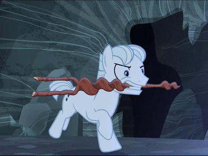 Size: 426x320 | Tagged: safe, screencap, character:double diamond, episode:the cutie map, g4, my little pony: friendship is magic, 1984, animated, apple (company), big brother, crossing the memes, futurama, image macro, meme, staff, staff of sameness, youtube, youtube link