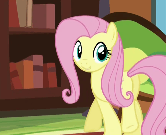 Size: 583x477 | Tagged: safe, screencap, character:fluttershy, species:pony, episode:tanks for the memories, g4, my little pony: friendship is magic, animated, cute, female, mare, plot