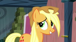 Size: 1280x720 | Tagged: safe, screencap, character:applejack, episode:appleoosa's most wanted, g4, my little pony: friendship is magic, cute, solo, wet mane