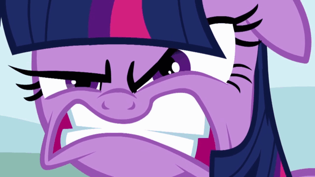 Size: 640x360 | Tagged: safe, screencap, character:twilight sparkle, character:twilight sparkle (unicorn), species:pony, species:unicorn, episode:feeling pinkie keen, g4, my little pony: friendship is magic, angry, animated, burning, close-up, cute, cute when angry, female, fire, fire hair, floppy ears, furious, gif, glare, gritted teeth, mane of fire, mare, rage, rapidash, rapidash twilight, red eyes, sin of wrath, snapping, solo, tail of fire, twiabetes, video game reference