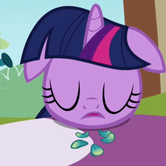 Size: 330x330 | Tagged: safe, screencap, character:twilight sparkle, character:twilight sparkle (unicorn), species:pony, species:unicorn, episode:the ticket master, g4, my little pony: friendship is magic, animated, cute, eating, female, floppy ears, horses doing horse things, mare, open mouth, petals, sad, solo, tongue out, twiabetes