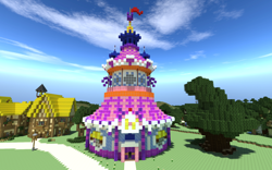 Size: 1920x1200 | Tagged: safe, screencap, brohoof.com, carousel boutique, minecraft, render, tree