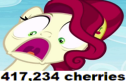 Size: 464x300 | Tagged: safe, screencap, character:cherry jubilee, episode:party pooped, g4, my little pony: friendship is magic, 60000 bees, expand dong, exploitable meme, faec, meme, parody, parody of a parody, tumblr