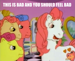 Size: 657x533 | Tagged: safe, screencap, character:sweetheart, episode:happy birthday sweetheart, my little pony tales, disapproval, image macro, meme