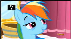 Size: 997x553 | Tagged: safe, screencap, character:rainbow dash, episode:do princesses dream of magic sheep?, bags under eyes, solo, tired