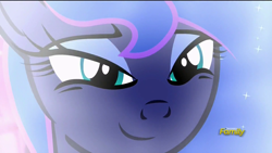 Size: 1920x1080 | Tagged: safe, screencap, character:princess luna, species:alicorn, species:pony, episode:do princesses dream of magic sheep?, close-up, cute, face, female, lidded eyes, lunabetes, mare, smiling, solo