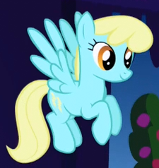 Size: 225x238 | Tagged: safe, screencap, character:sassaflash, species:pegasus, species:pony, episode:friendship is magic, g4, my little pony: friendship is magic, background pony, cropped, female, flying, mare, solo