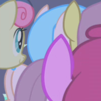 Size: 201x201 | Tagged: safe, screencap, character:berry punch, character:berryshine, character:bon bon, character:sweetie drops, species:pony, episode:applebuck season, g4, my little pony: friendship is magic, background pony, female, mare, plot, unnamed pony