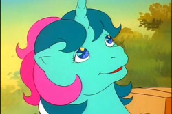 Size: 720x480 | Tagged: safe, screencap, character:fizzy, species:twinkle eyed pony, g1, cute, fizzybetes, solo, wrong eye color