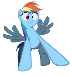 Size: 744x800 | Tagged: safe, artist:xbi, screencap, character:rainbow dash, species:pegasus, species:pony, episode:rarity investigates, g4, my little pony: friendship is magic, .svg available, female, mare, show accurate, simple background, solo, svg, trace, transparent background, vector