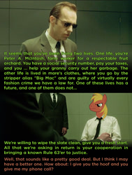 Size: 1030x1365 | Tagged: safe, screencap, character:big mcintosh, agent smith, crossdressing, crossover, rule 63, the matrix