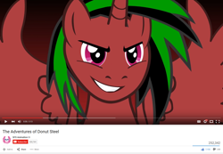 Size: 1280x887 | Tagged: safe, artist:sfs animation, screencap, oc, oc only, oc:donut steel, species:alicorn, species:pony, alicorn oc, animated, fan animation, parody, the adventures of donut steel, youtube, youtube link