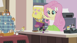 Size: 1280x720 | Tagged: safe, screencap, character:fluttershy, episode:hamstocalypse now, equestria girls:rainbow rocks, g4, my little pony:equestria girls, animation error, hamster