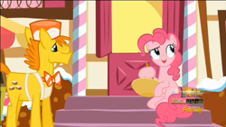 Size: 1912x1076 | Tagged: safe, screencap, character:carrot cake, character:pinkie pie, episode:the one where pinkie pie knows, g4, my little pony: friendship is magic, bowl, mixing bowl